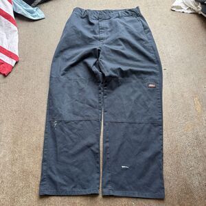 Baggy Dickies Double Knees Workwear Pants Size 34x32